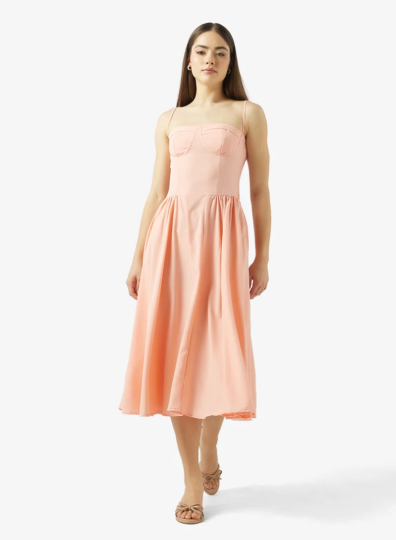 Ginger Sweetheart Neck Corset Bodice Princess Cut Dress